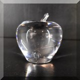 G10. Simon Pearce glass apple. 